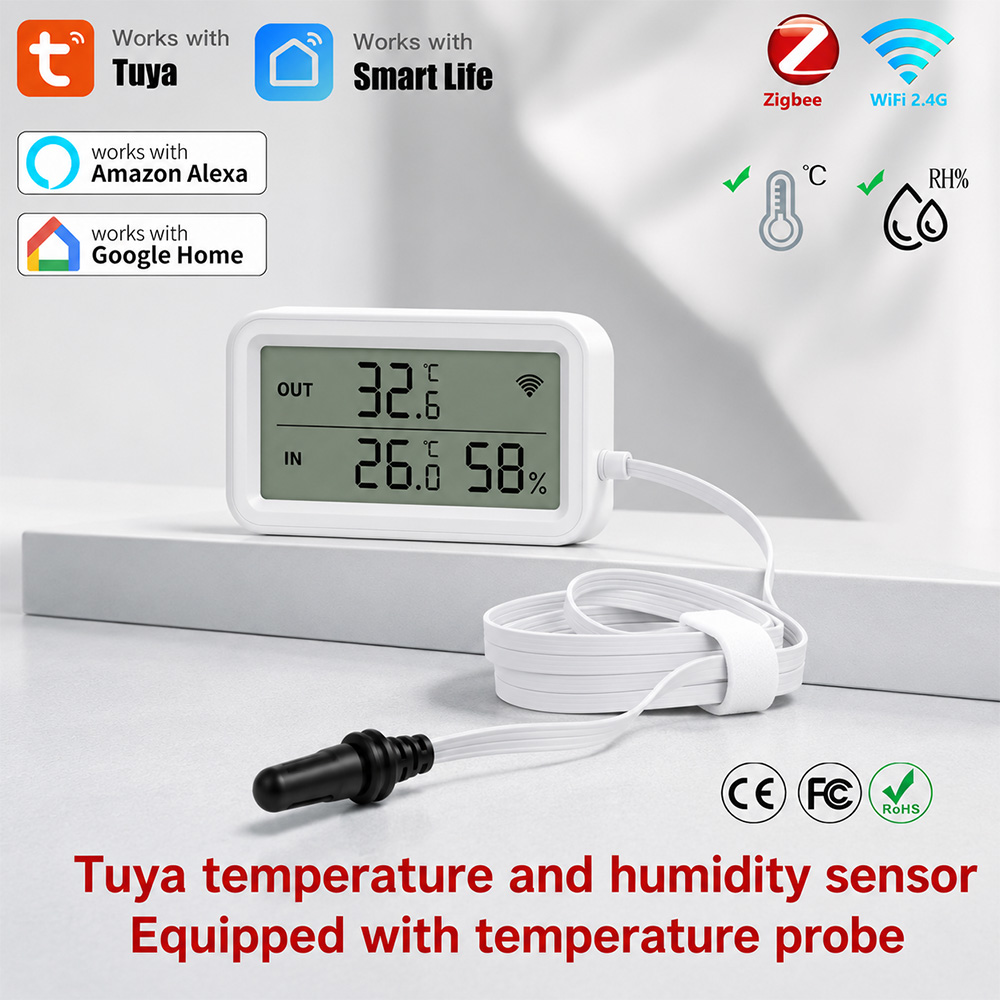 Temperature Humidity Sensor - Sensor Suhu dan Kelembapan Eksternal Tuya
