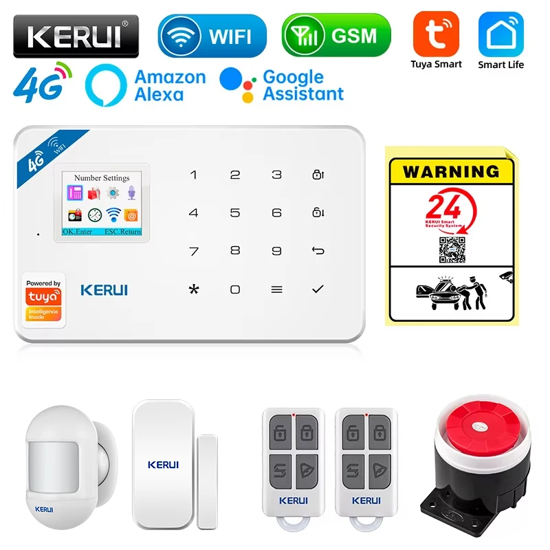Smart Home Automation Diy - KERUI Kit sistem Alarm keamanan W184