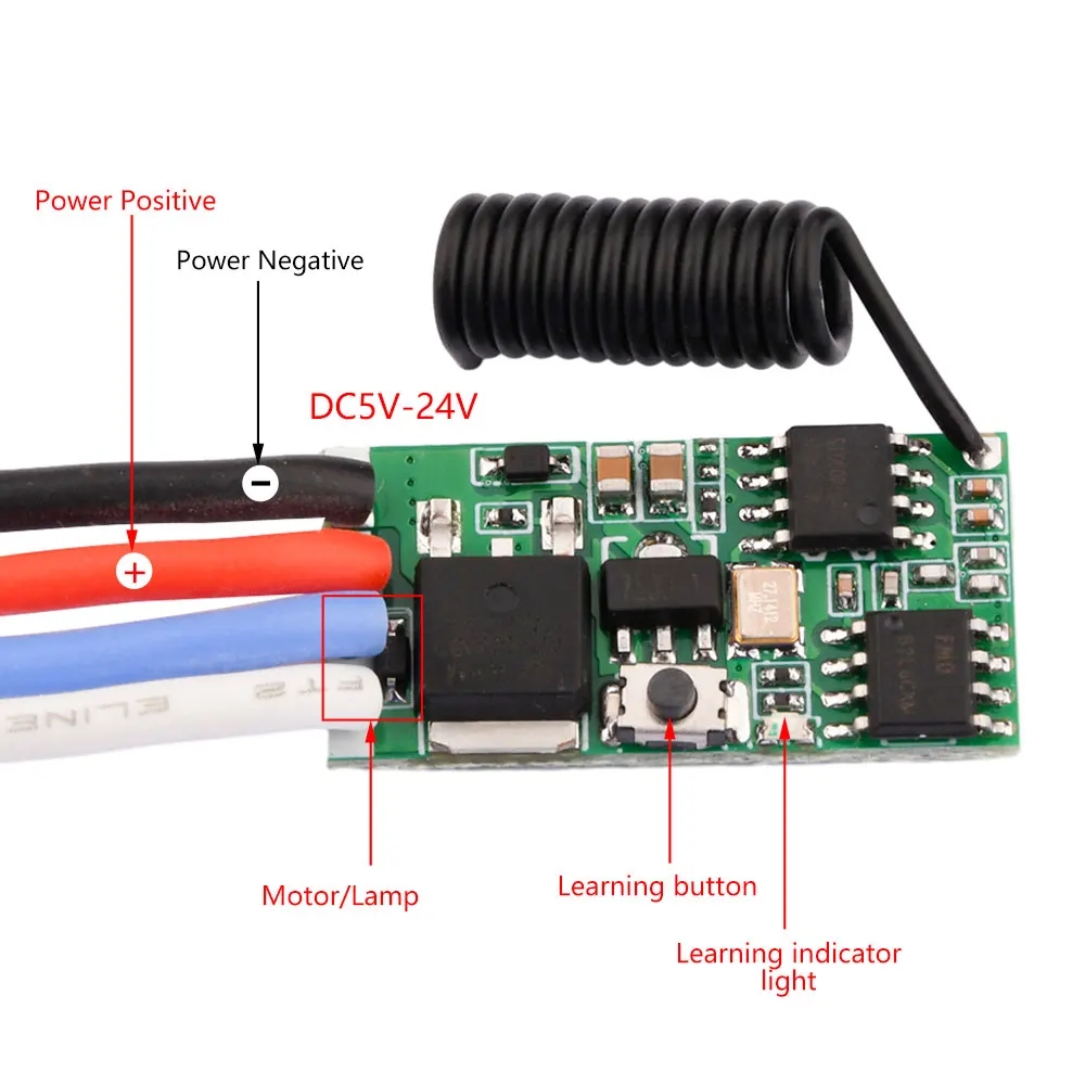 DC 3.7V-24V 433MHz Modul Pener - 433Mhz Receiver Module ulasan dan harga