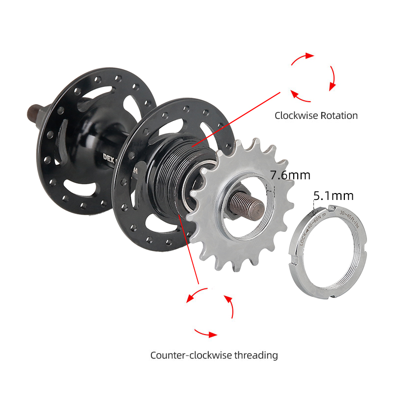 Roda Gigi Tetap Sepeda 13T 14T - Matter Hub Thread ulasan dan harga