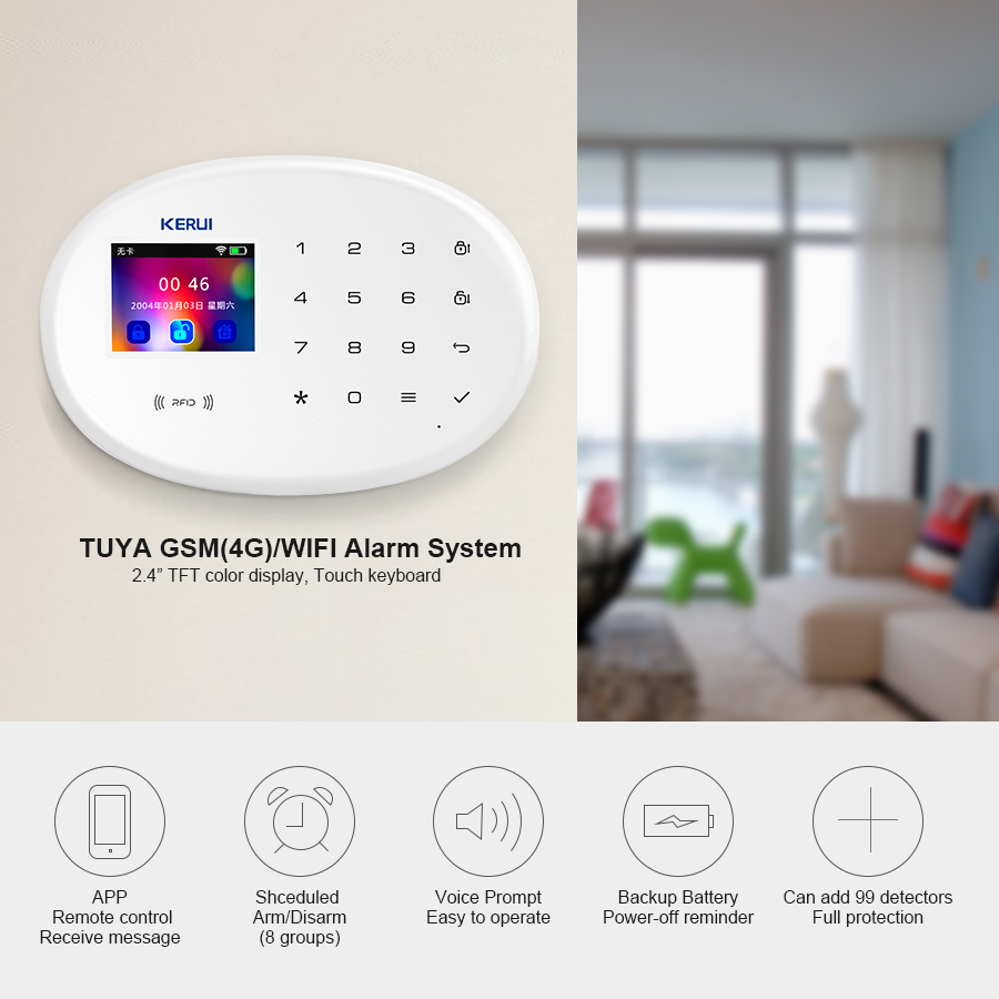 KERUI W202 Kit sistem Alarm GS - Smart Home Automation Diy ulasan dan harga