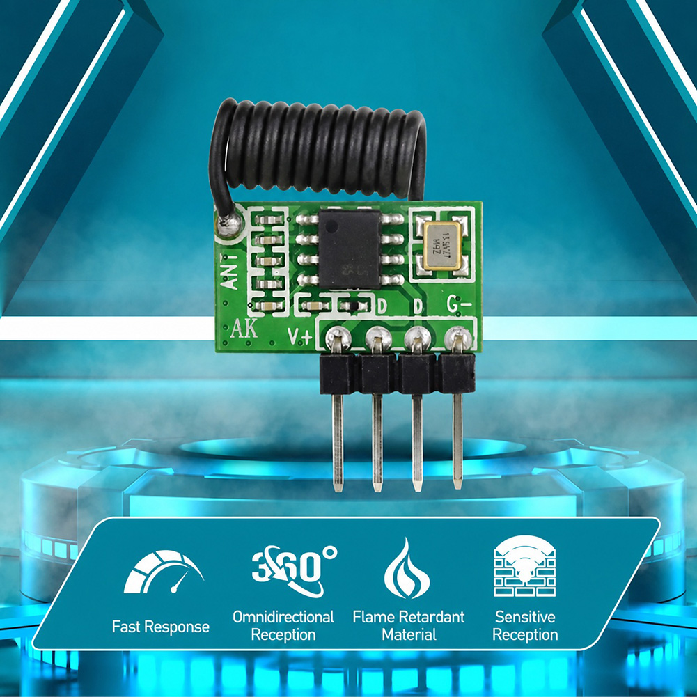 Modul Penerima RF Superheterod - 433Mhz Receiver Module ulasan dan harga