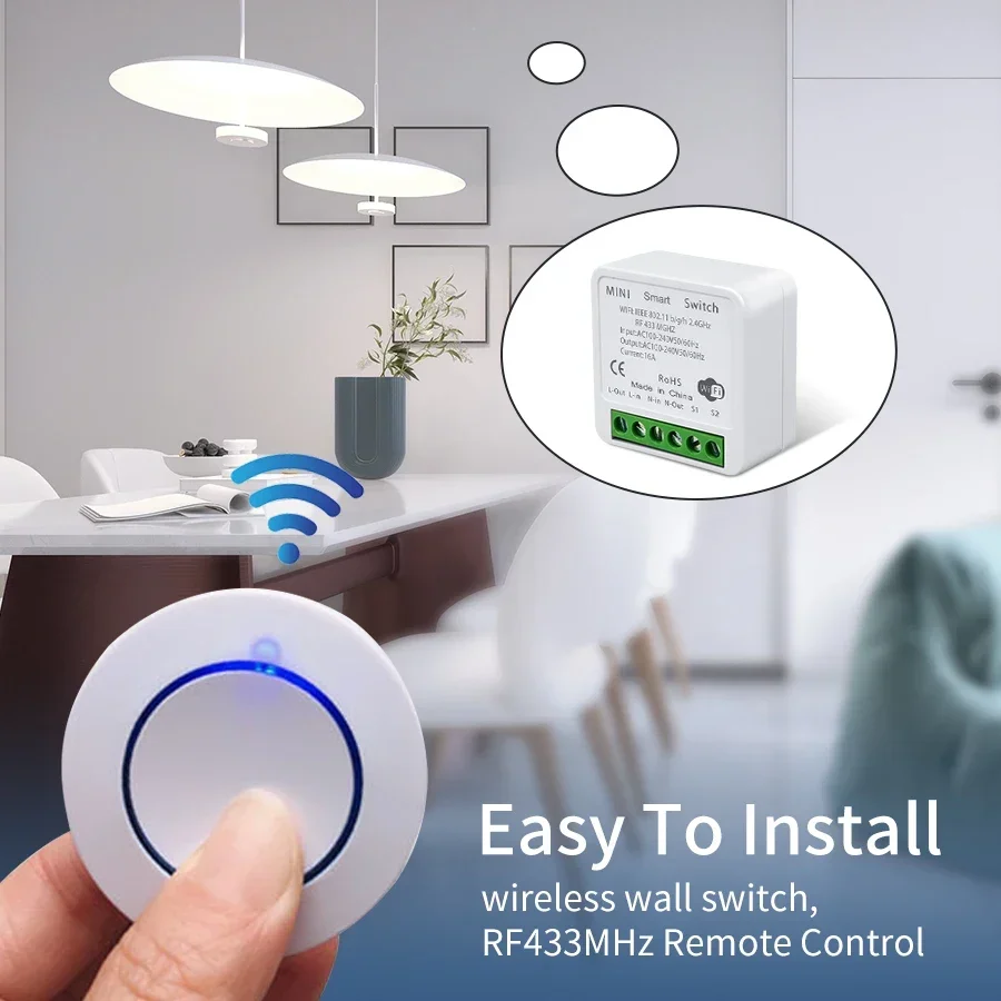 Tuya saklar pintar WiFi 16A RF - Sonoff Basic Switch ulasan dan harga