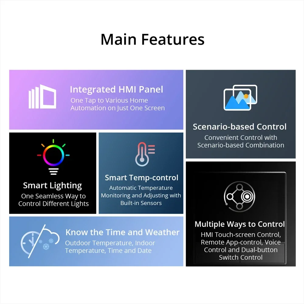 Sakelar Dinding Smart Scene EU - Home Automation Panel Diy ulasan dan harga